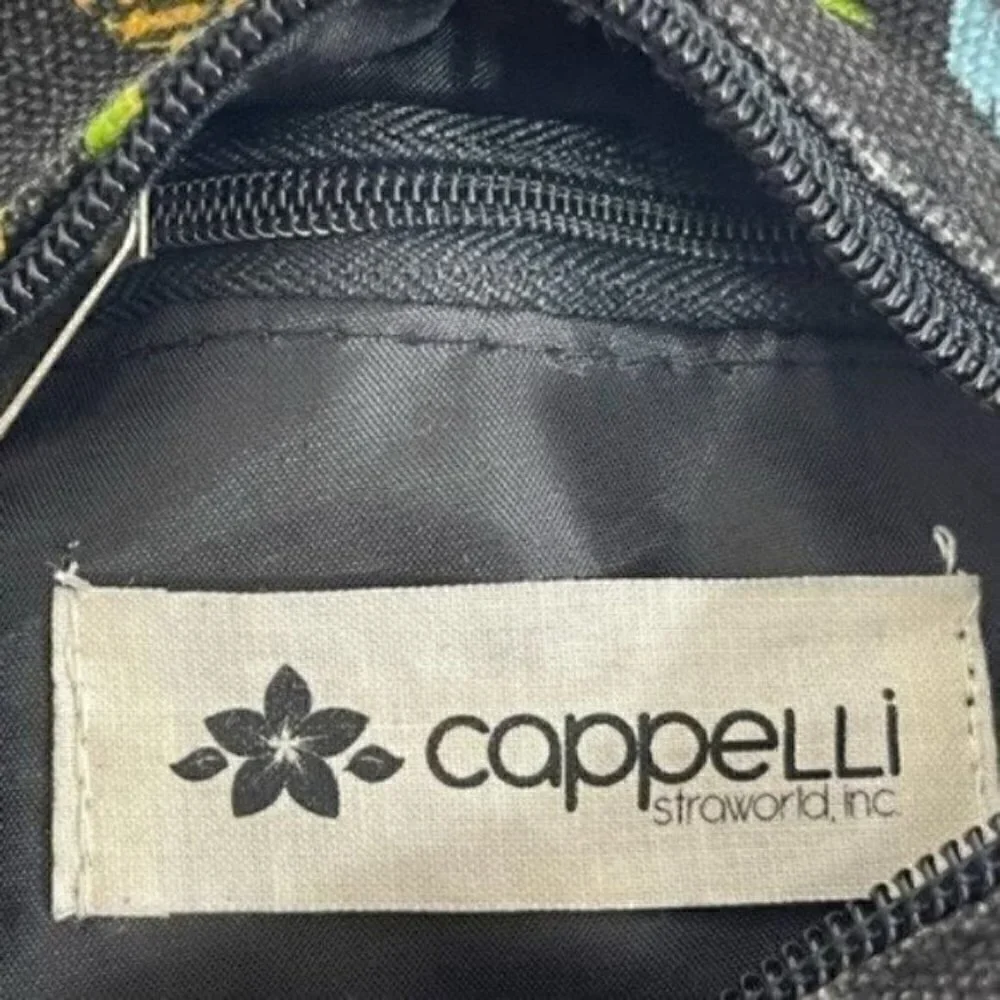 Cappelli Straworld inc crossbody mini purse pineapple Hawaiian themed bag